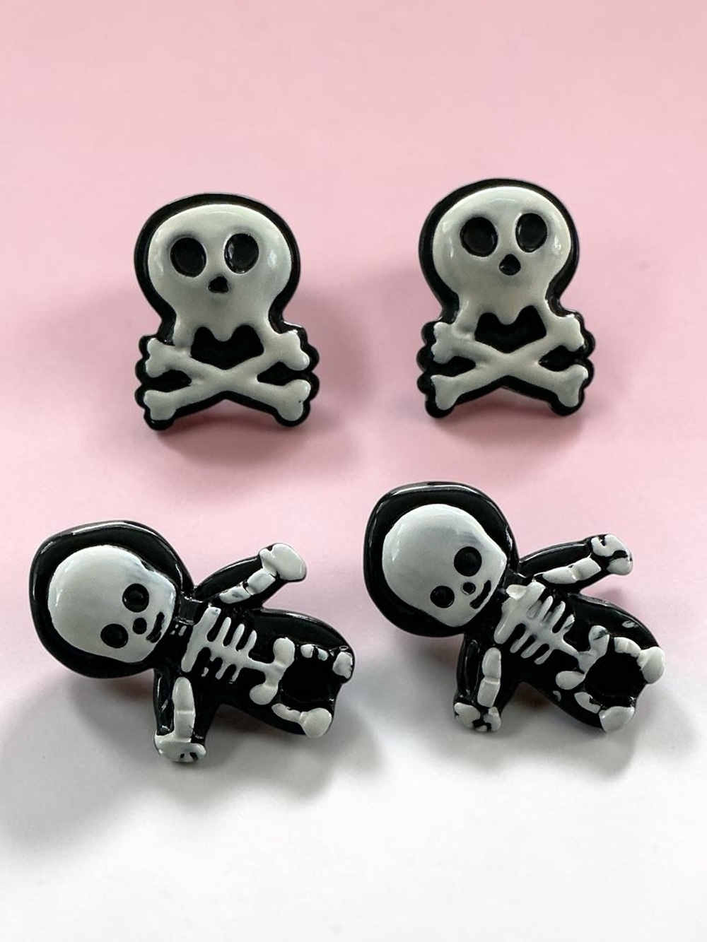 🆕 Skulls and Skeletons Stud Earrings